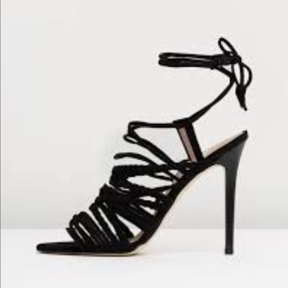 The Mode Collective Multi Strap Sandal in Black - Picture 6 of 12